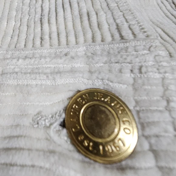 Lauren Jeans Co Ralph Lauren Short Cream Colored Corduroy Women's Size Medium - Picture 4 of 7